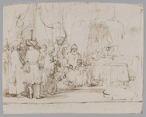 Joseph Telling His Dreams to His Parents and Brothers by Rembrandt van Rijn