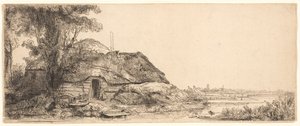Landscape with a Cottage and a Large Tree