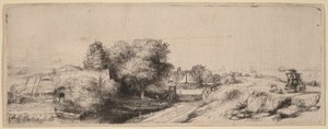 Landscape with a Milkman by Rembrandt van Rijn