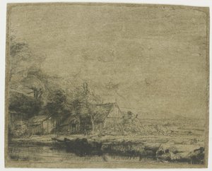Landscape with a Cow Drinking