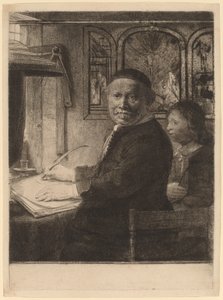Lieven Willemsz van Coppenol: the Smaller Plate, c. 1658 by Rembrandt van Rijn