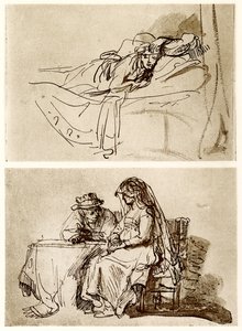 Lying Woman, The Talk by Rembrandt van Rijn