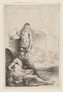 Male Nude Seated and Standing