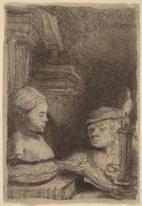 Man Drawing from a Cast by Rembrandt van Rijn