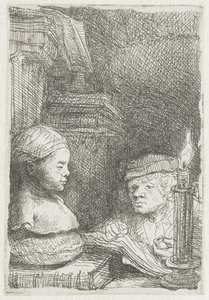 Man Drawing from a Cast