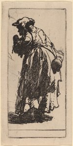 Old Beggar Woman with a Gourd by Rembrandt van Rijn