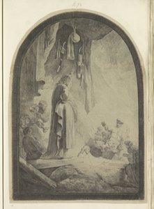 Raising of Lazarus: large plate