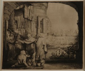Peter and John at the Gate of the Temple by Rembrandt van Rijn