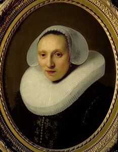 Portrait of Cornelia Pronck, Wife of Albert Cuyper, at the age of 33, 1633 by Rembrandt van Rijn