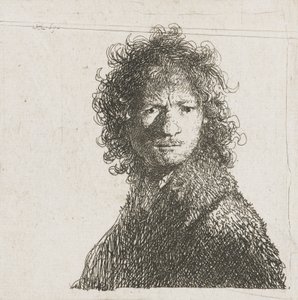 Self-Portrait Frowning by Rembrandt van Rijn