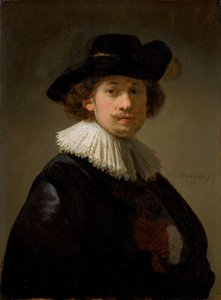 Self-Portrait, Wearing a Ruff and Black Hat