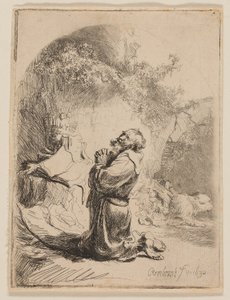 St. Jerome Praying: Arched