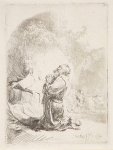 St. Jerome in Prayer by Rembrandt van Rijn