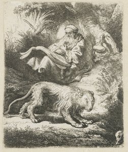 St Jerome Reading by Rembrandt van Rijn