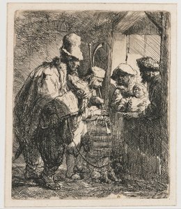 Strolling Musicians by Rembrandt van Rijn
