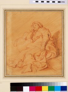 Study of the Figure of Rachel by Rembrandt van Rijn