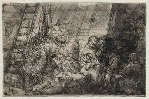 The Circumcision in the Stable by Rembrandt van Rijn