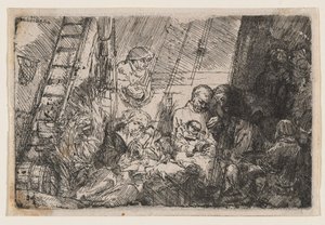 The Circumcision in the Stable by Rembrandt van Rijn