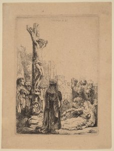 The Crucifixion: Small Plate by Rembrandt van Rijn