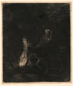 The Flight into Egypt: A Night Piece by Rembrandt van Rijn