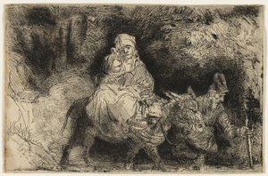 The Flight into Egypt: Crossing a Brook
