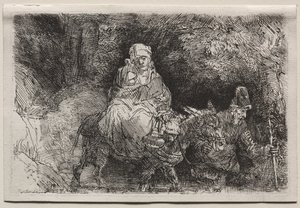 The Flight into Egypt: Crossing a Brook