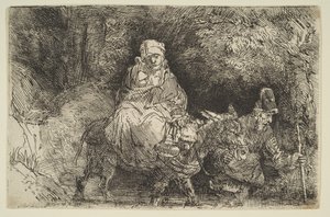 The Flight into Egypt: Crossing a Brook