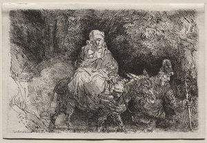 The Flight into Egypt: Crossing a Brook