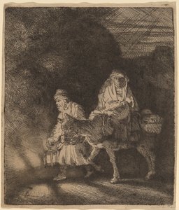 The Flight into Egypt: a Night Piece by Rembrandt van Rijn