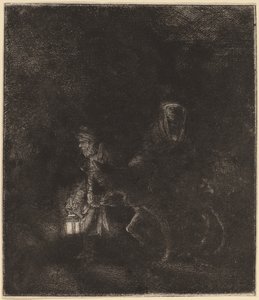 The Flight into Egypt: a Night Piece by Rembrandt van Rijn