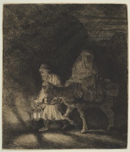 The Flight into Egypt: a Night Piece by Rembrandt van Rijn