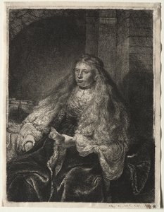 The Great Jewish Bride by Rembrandt van Rijn