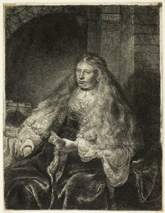 The Great Jewish Bride by Rembrandt van Rijn