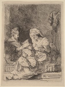 The Holy Family by Rembrandt van Rijn