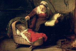 The Holy Family (detail) by Rembrandt van Rijn