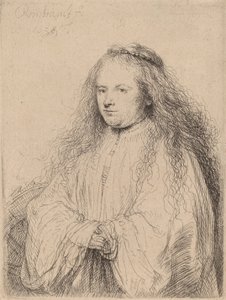 The Little Jewish Bride (Saskia as Saint Catherine), 1638 by Rembrandt van Rijn