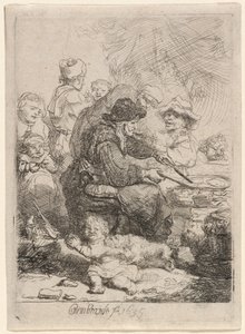 The Pancake Woman by Rembrandt van Rijn