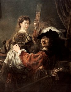 The Prodigal Son in the Tavern (detail) by Rembrandt van Rijn