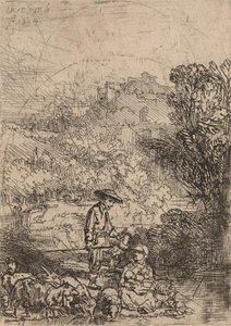 The Shepherd and His Family, 1644 by Rembrandt van Rijn