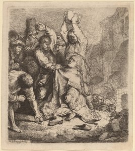 The Stoning of Saint Stephen by Rembrandt van Rijn