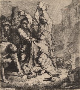 The Stoning of Saint Stephen by Rembrandt van Rijn