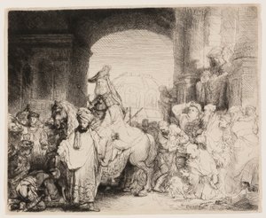 The Triumph of Mordecai by Rembrandt van Rijn