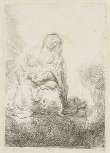 The Virgin and Child in the Clouds