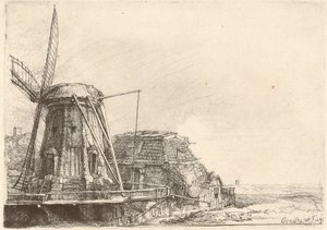 The Windmill by Rembrandt van Rijn