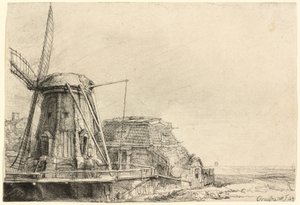 The Windmill by Rembrandt van Rijn