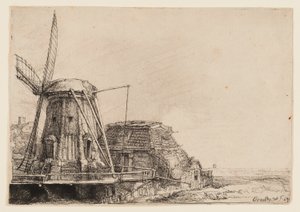 The Windmill by Rembrandt van Rijn