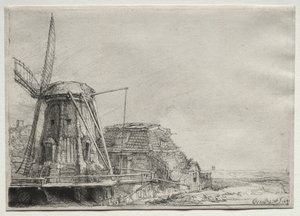 The Windmill by Rembrandt van Rijn