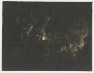 The Adoration of the Shepherds: A Night Piece by Rembrandt van Rijn