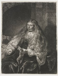The Great Jewish Bride by Rembrandt van Rijn
