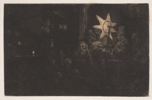 The Star of the Kings: A Night Piece by Rembrandt van Rijn